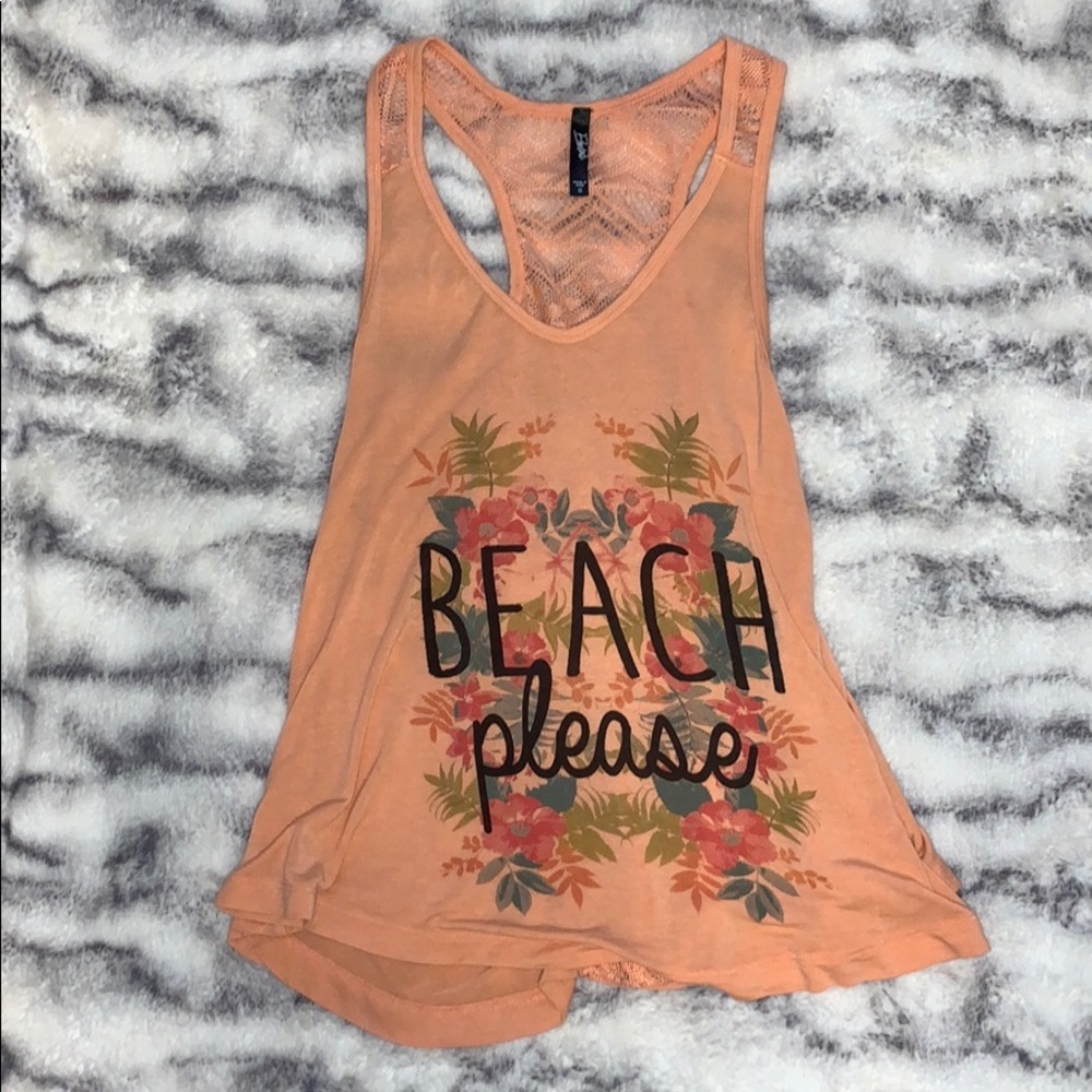 electric pink tank top